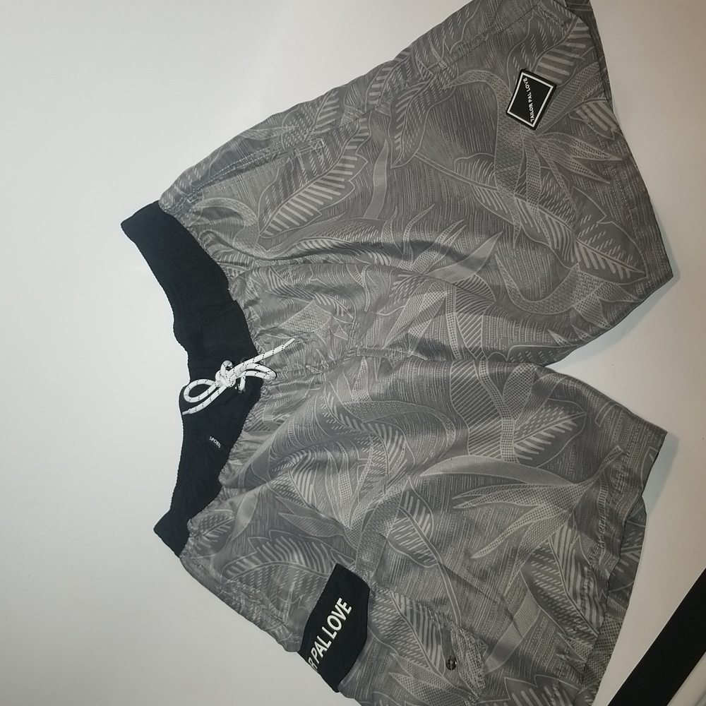 TAILOR PAl LOVE Gray, Tropical,Men's swim trunks